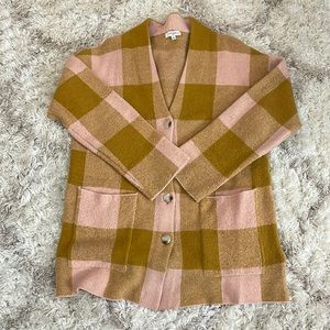 Plaid Cardigan